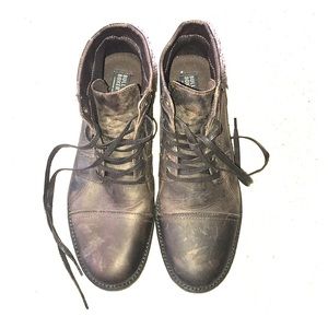 Bull boxer dark brown boots.  Size 10.